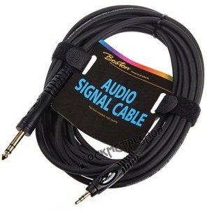 przewód audio BOSTON: DUŻY JACK (6.3mm) stereo - MAŁY JACK (3.5mm) stereo / 6m