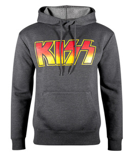 bluza KISS - SLASHED LOGO, kangurka z kapturem