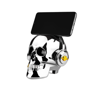 głośnik bezprzewodowy bluetooth - SKULL, silver