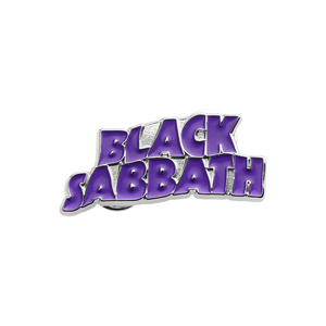 przypinka BLACK SABBATH - PURPLE WAVY LOGO