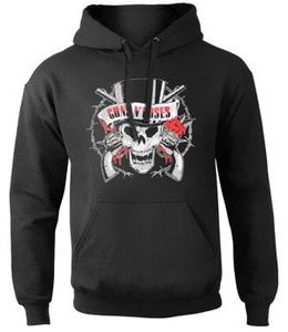 bluza GUNS N' ROSES - DISTRESSED SKULL, z kapturem