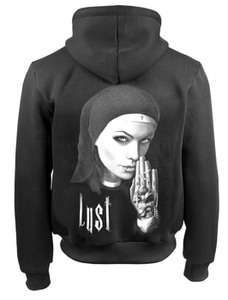 bluza ART BY EVIL - LUST, rozpinana kangurka z kapturem