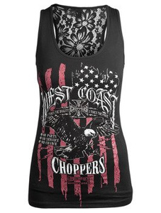 bluzka damska WEST COAST CHOPPERS - EAGLE, na ramiączkach