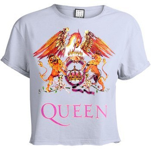 bluzka damska QUEEN - COLOUR CREST, CROP TOP