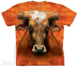 koszulka THE MOUNTAIN - TEXAS LONGHORN, barwiona