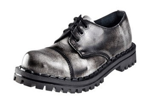 krótkie glany ALTERCORE białe przecierane 3-dziurkowe (350 WHITE RUB-OFF)