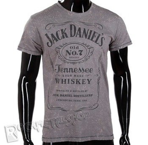 koszulka JACK DANIELS - ACID WASHED VINTAGE GREY