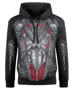 bluza STRAPPED, kangurka z kapturem