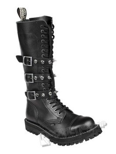 glany STEEL - BLACK (20-dziurkowe) 3 klamry + suwak