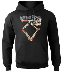 bluza TWISTED SISTER - BONE LOGO, kangurka z kapturem