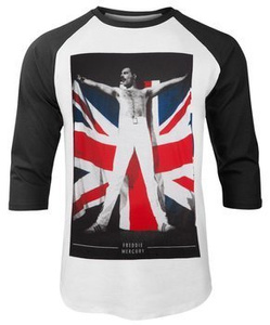 longsleeve FREDDIE MERCURY - FLAG, 3/4 rękaw