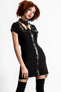 sukienka KILLSTAR - ALL ATTITUDE (BLACK)