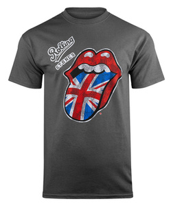 koszulka ROLLING STONES - VINTAGE BRITISH TONGUE szara