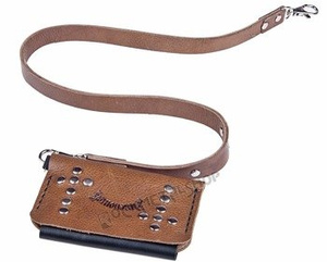 portfel AMENOMEN CROSS, skórzany LIGHT BROWN