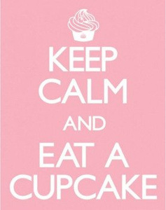 plakat KEEP CALM AND EAT A CUPCAKE