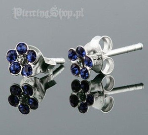 kolczyki do uszu KWIATEK NIEB