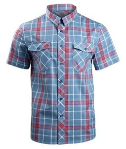 koszula ROADSTAR SHIRT, 1/2 SLEEVE - RED/BLUE