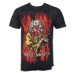 koszulka SLAYER - HELL AWAITS, barwiona