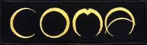 naszywka COMA - LOGO black/yellow
