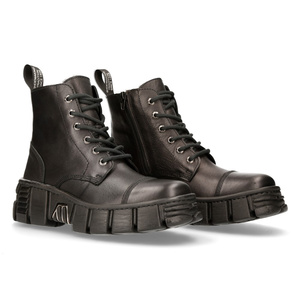 buty NEW ROCK LUXOR NEGRO, TOWER CASCO NEGRO lateral [M-WALL005-C18]