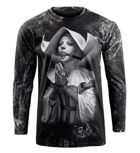 longsleeve AMENOMEN - NUN 4 (OMEN146LO ALLPRINT WHITE)