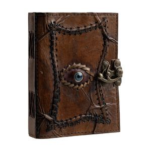 notes/zeszyt w skórzanej oprawie EYE