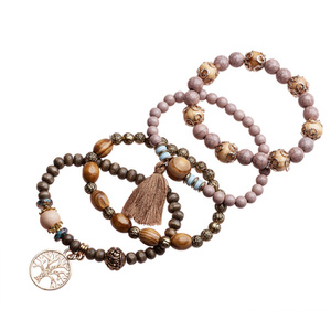 bransoletka  TREE OF LIFE, zestaw 4 bransoletek