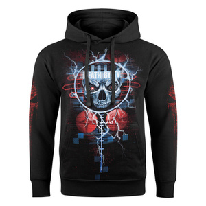 bluza DEATH BY TV, kangurka z kapturem