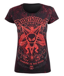 bluzka damska AMENOMEN - UNHOLY (OMEN149DA ALLPRINT RED)