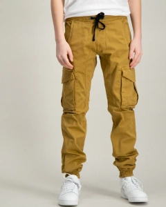 spodnie bojówki ALPHA INDUSTRIES - TWILL JOGGER KHAKI, dziecięce