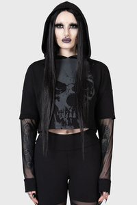 bluza damska KILLSTAR - CHILLED BONE, z kapturem