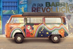plakat VW  CAMPER - CUBA