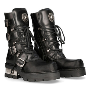 buty NEW ROCK ITALI Y NOMADA NEGRO, PLANING NEGRO M3 ACERO ORIF Y CANA [M.373 - S1]