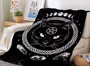 narzuta/koc SATANIC CAT - PENTAGRAM