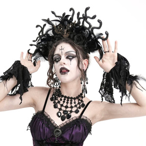 opaska do włosów DEVIL FASHION - GOTHIC SNAKE FLOWER