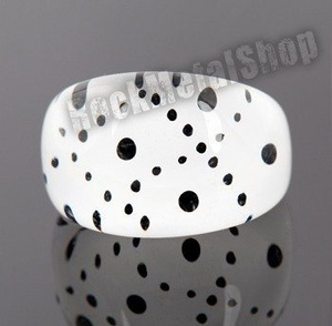 pierścień DOTES biały