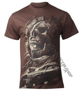 koszulka WASTELAND, brązowa