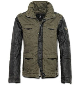 kurtka RAY VINTAGE CO - PU oliv black, USZKODZONA