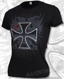 bluzka damska BLACK ICON - CROSS FIRE (DICON015 BLACK)