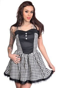 sukienka gotycka LIVING DEAD SOULS (BLACK)