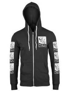 bluza DARKSIDE - DEATH TAROT CARD, rozpinana z kapturem