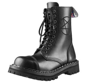 glany STEADY'S - 10 dziurek, czarne / CZARNY PENTAGRAM (STE/10/HAFT)