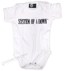 body dziecięce SYSTEM OF A DOWN - LOGO white