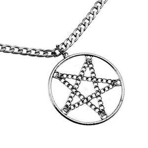 wisior + łańcuch PENTAGRAM