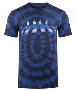 koszulka  THE BEATLES - AR CROSSING GRADIENT, barwiona