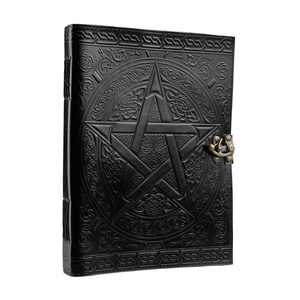 notes/zeszyt w skórzanej oprawie PENTAGRAM DUŻY (33x25 cm)