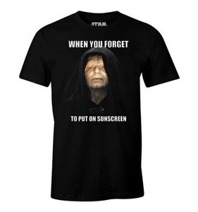 koszulka STAR WARS - FORGET TO PUT ON SUNSCREEN czarna