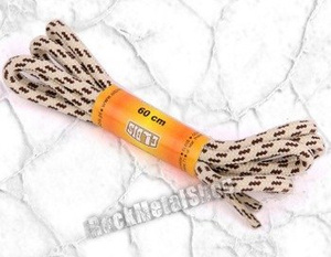 sznurowadła okrągłe, kolor MELANŻ BRĄZOWO-CZARNY dł. 60 cm