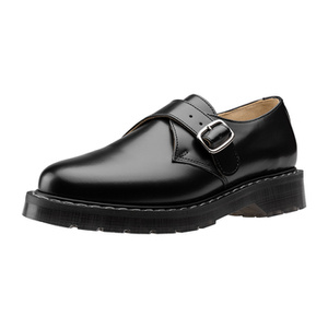półbuty SOLOVAIR - MONK SHOE (BLACK HI-SHINE) S0-060-BK-G