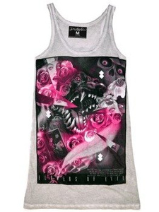 tunika DISTURBIA - FLOWERS OF EVIL